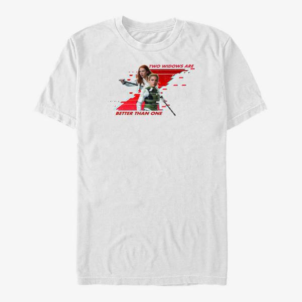 Tričko Merch Marvel Black Widow: Movie - Better Than One Unisex T-Shirt White L