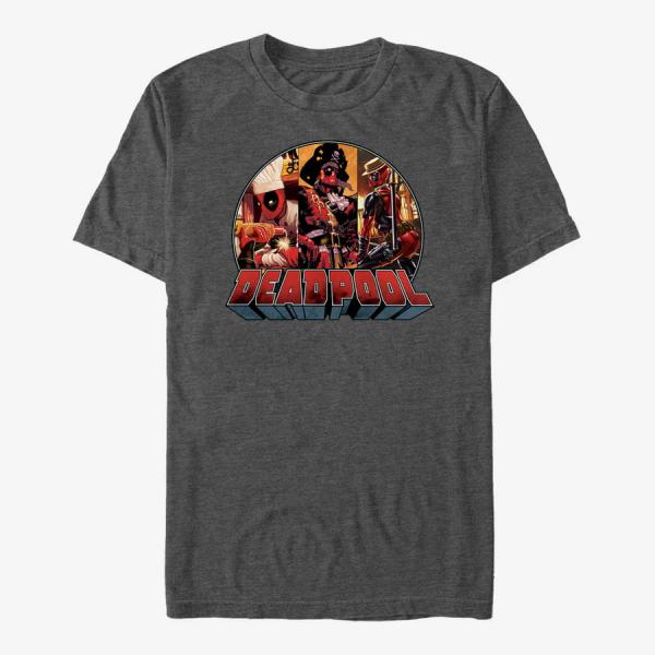 Queens Marvel Deadpool - Deadpool Costume Unisex T-Shirt Dark Heather Grey