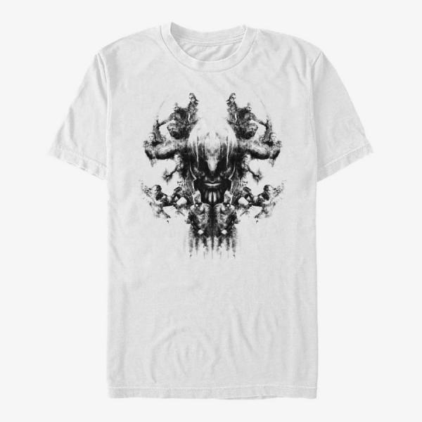 Queens Marvel Avengers Endgame - Smoke Skull Unisex T-Shirt White
