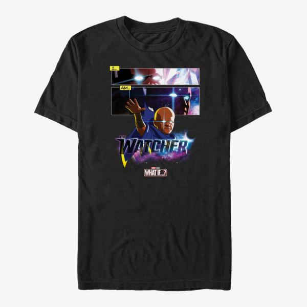 Tričko Merch Marvel What If...? - I AM THE WATCHER PANELS Unisex T-Shirt Black L
