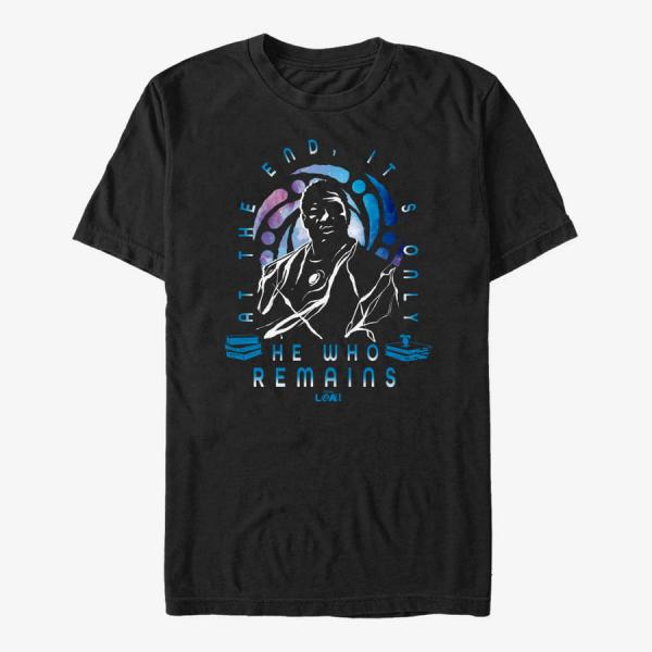 Tričko Merch Marvel Loki - He Who Remains Icon Unisex T-Shirt Black XXXL