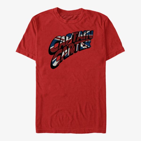 Tričko Merch Marvel What If...? - Carter Logo Unisex T-Shirt Red S