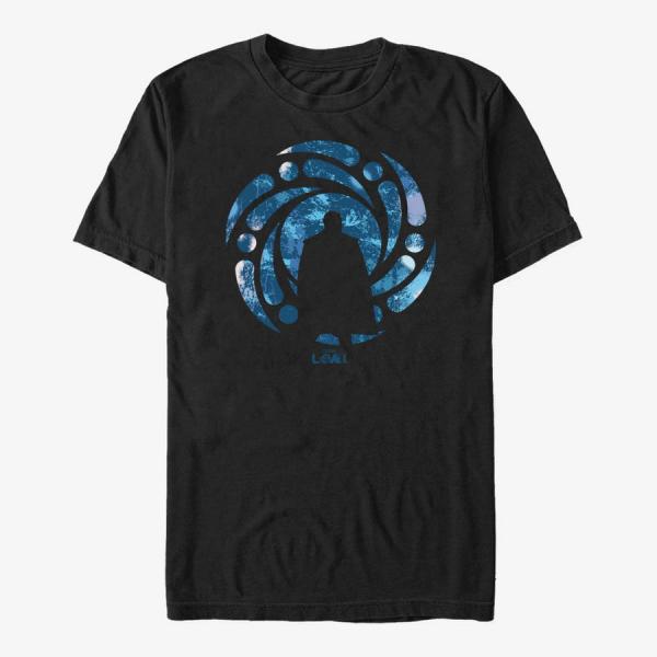 Queens Marvel Loki - He Who Remains Silhouette Unisex T-Shirt Black