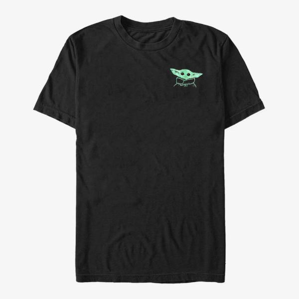 Tričko Merch Star Wars: The Mandalorian - Painted Star Child Unisex T-Shirt Black M