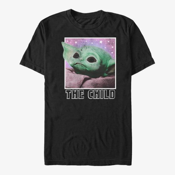 Queens Star Wars: The Mandalorian - Cosmic Child Unisex T-Shirt Black