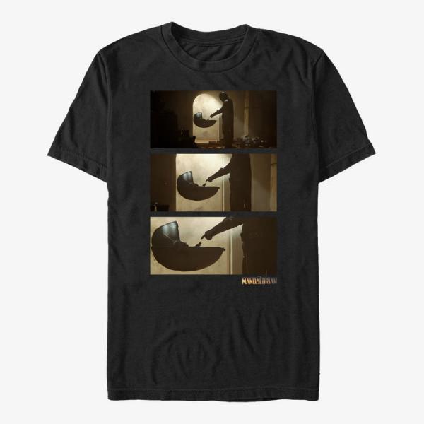 Tričko Merch Star Wars: The Mandalorian - Zoom Scene Unisex T-Shirt Black XL
