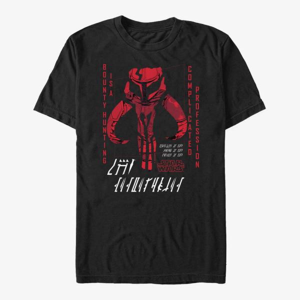 Tričko Merch Star Wars: The Mandalorian - Retro Vengence Unisex T-Shirt Black L