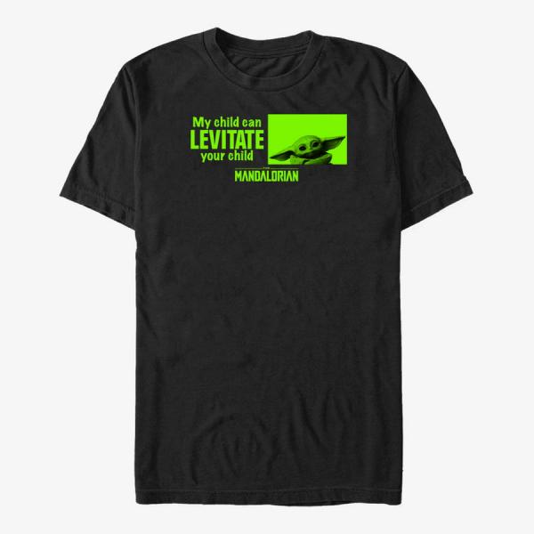 Tričko Merch Star Wars: The Mandalorian - Levitate Child Unisex T-Shirt Black S
