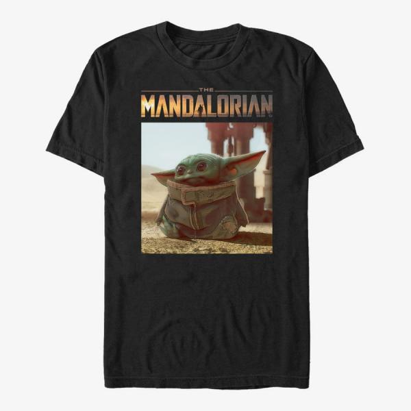 Tričko Merch Star Wars: The Mandalorian - Yo Baby Unisex T-Shirt Black S