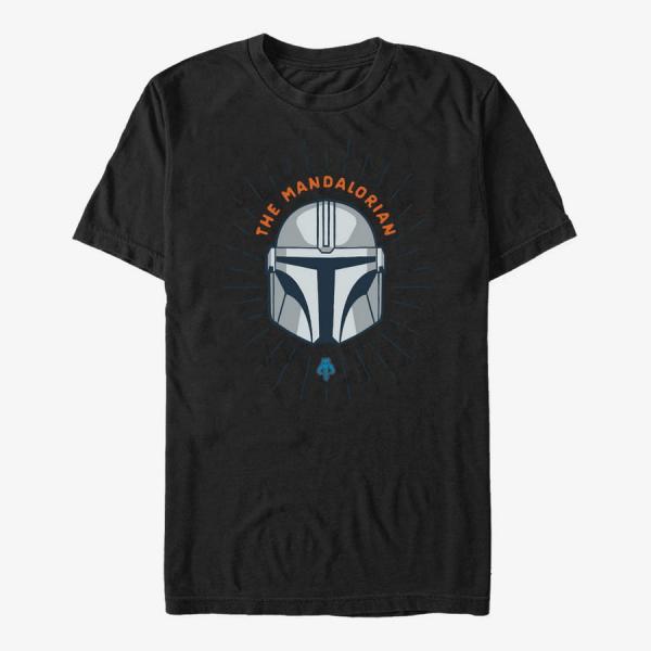 Queens Star Wars: The Mandalorian - Simple Shield Unisex T-Shirt Black