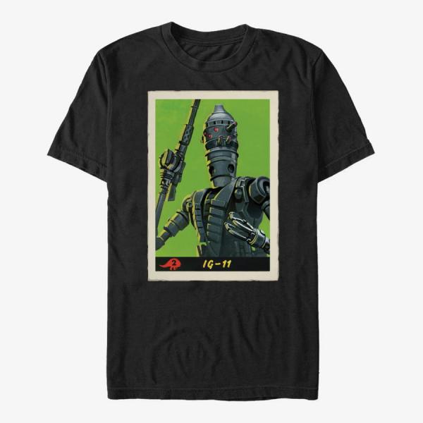 Tričko Merch Star Wars: The Mandalorian - IG Poster Unisex T-Shirt Black XXL