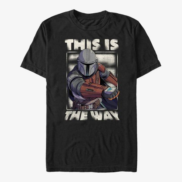 Queens Star Wars: The Mandalorian - The Way Unisex T-Shirt Black