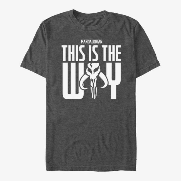 Queens Star Wars: The Mandalorian - Ways Unisex T-Shirt Dark Heather Grey
