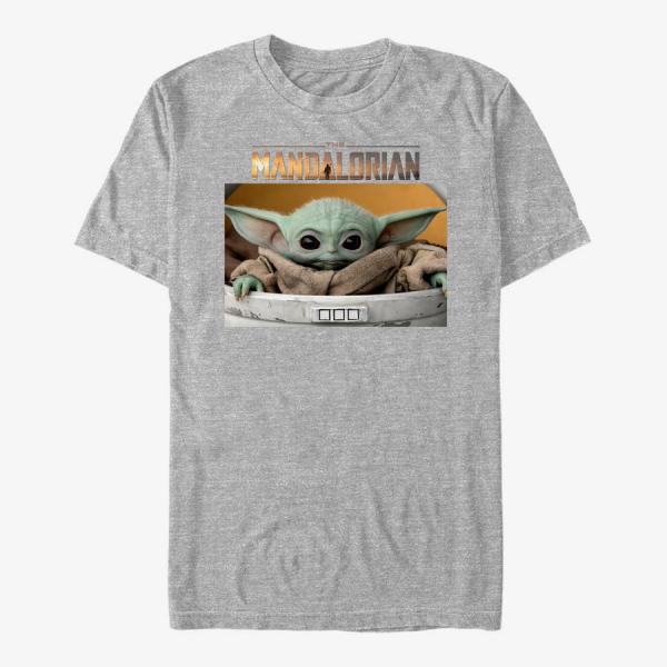 Tričko Merch Star Wars: The Mandalorian - Small Box Unisex T-Shirt Heather Grey S