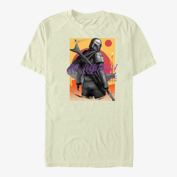 Tričko Merch Star Wars: The Mandalorian - Western Slinger Unisex T-Shirt Natural XXL