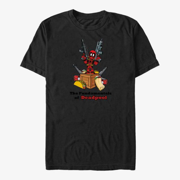 Tričko Merch Marvel Deadpool - Deadpool Fundamentals Unisex T-Shirt Black S