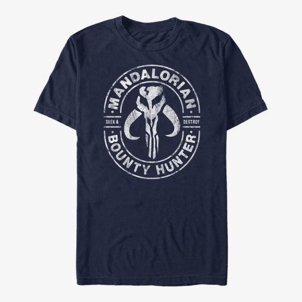 Queens Star Wars: The Mandalorian - Gun for Hire Unisex T-Shirt Navy Blue