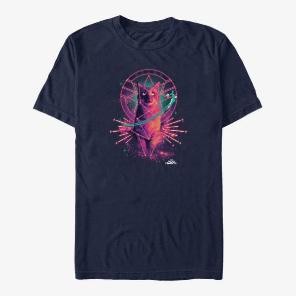 Queens Captain Marvel: Movie - Cat Goose Unisex T-Shirt Navy Blue