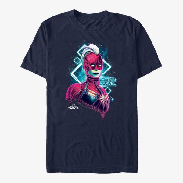 Queens Captain Marvel: Movie - Star Mapping Unisex T-Shirt Navy Blue