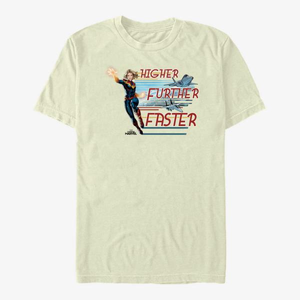 Tričko Merch Captain Marvel: Movie - Stream Jets Unisex T-Shirt Natural S