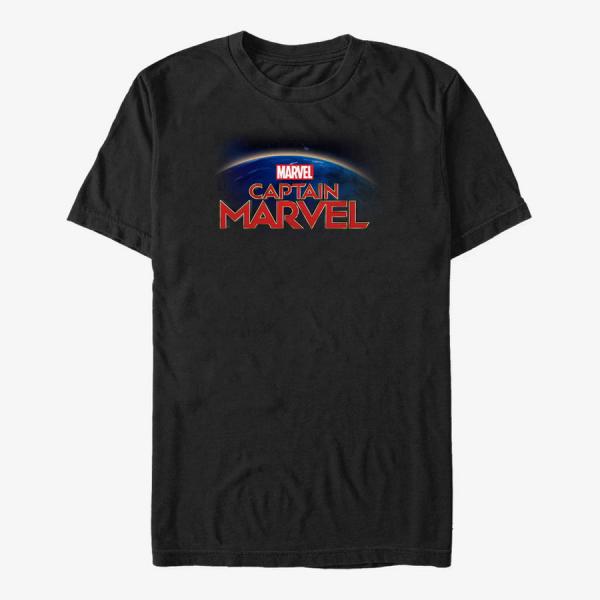 Tričko Merch Captain Marvel: Movie - Marvel World Unisex T-Shirt Black S