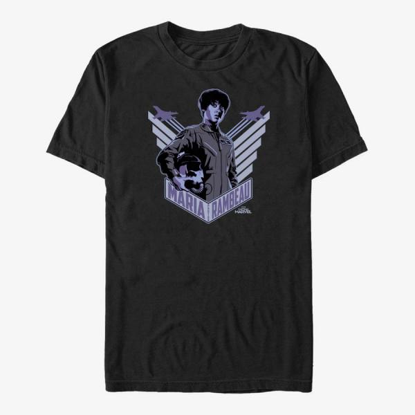 Tričko Merch Captain Marvel: Movie - Wings for Maria Unisex T-Shirt Black S