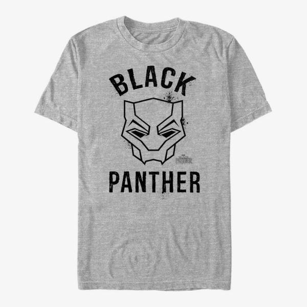 Tričko Merch Marvel Black Panther: Movie - Bold Panther Unisex T-Shirt Heather Grey M