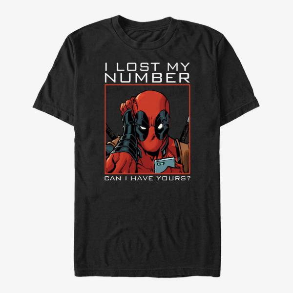 Tričko Merch Marvel Deadpool - New Number Unisex T-Shirt Black S