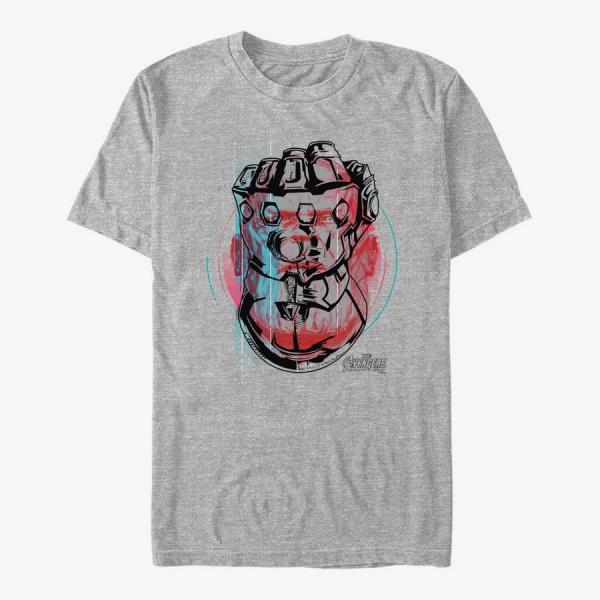 Tričko Merch Marvel Avengers: Infinity War - Ultimate Thanos Unisex T-Shirt Heather Grey XL