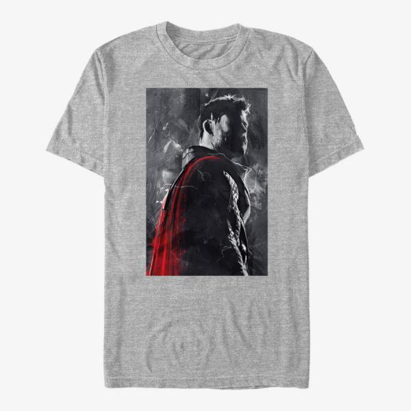 Tričko Merch Marvel Avengers Endgame - Thor Painted Unisex T-Shirt Heather Grey XXL