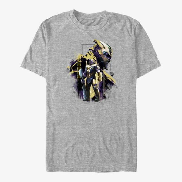 Tričko Merch Marvel Avengers Endgame - Titan Frame Unisex T-Shirt Heather Grey M