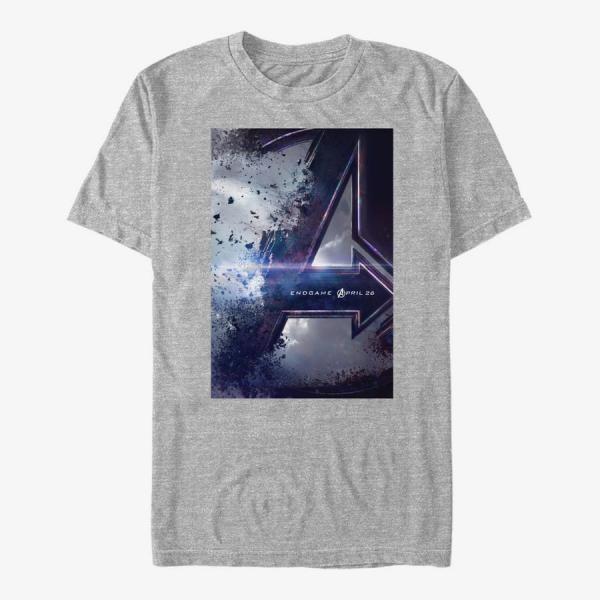 Tričko Merch Marvel Avengers Endgame - Endgame Poster Unisex T-Shirt Heather Grey L