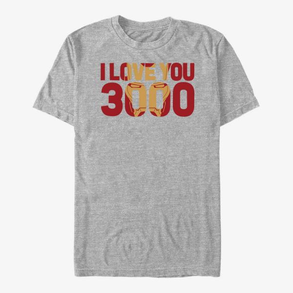 Queens Marvel Avengers Endgame - Love You 3000 Unisex T-Shirt Heather Grey