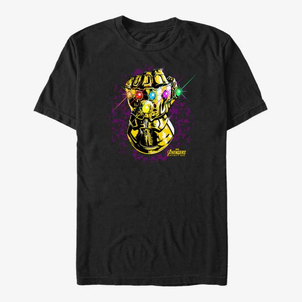 Tričko Merch Marvel Avengers: Infinity War - The Gauntlet Unisex T-Shirt Black L