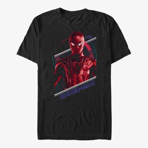 Tričko Merch Marvel Avengers: Infinity War - Spiderman Tech Unisex T-Shirt Black XL