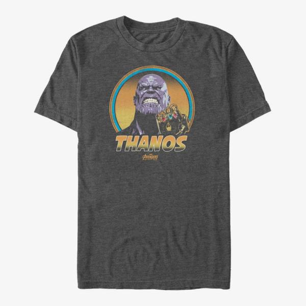 Queens Marvel Avengers: Infinity War - Vintage Thanos Unisex T-Shirt Dark Heather Grey