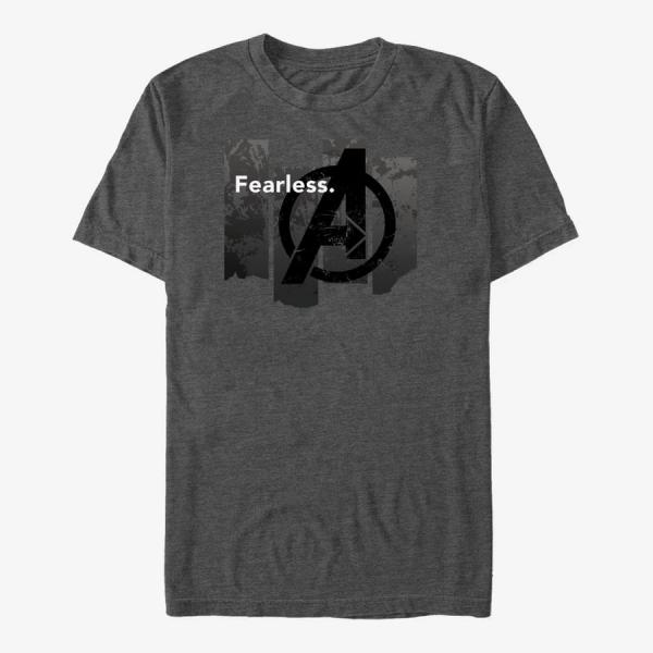 Tričko Merch Marvel Avengers Endgame - Fearless Unisex T-Shirt Dark Heather Grey L