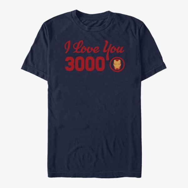 Queens Marvel Avengers Endgame - I Love You Icon Unisex T-Shirt Navy Blue
