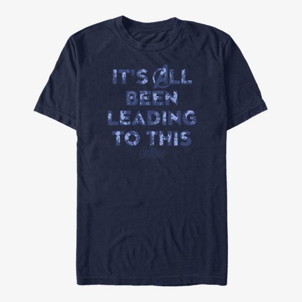 Tričko Merch Marvel Avengers: Infinity War - All Been Leading To This Unisex T-Shirt Navy Blue M