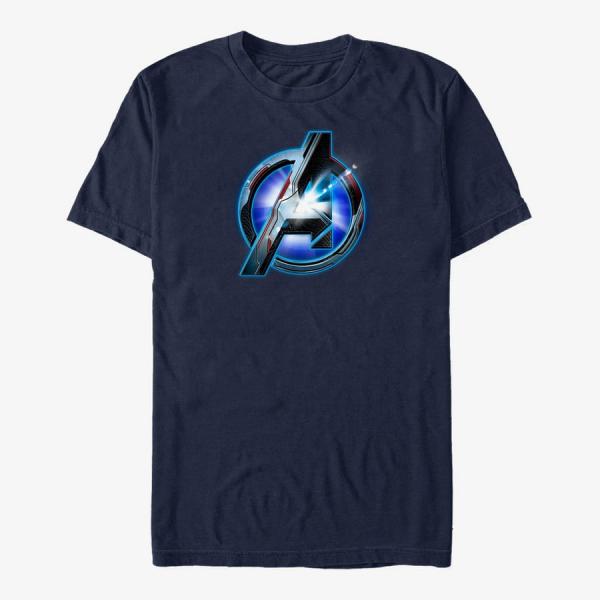 Tričko Merch Marvel Avengers Endgame - Tech Logo Unisex T-Shirt Navy Blue M
