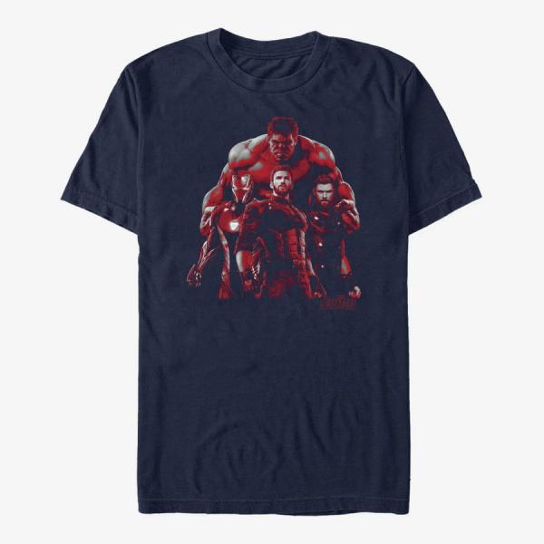 Queens Marvel Avengers: Infinity War - Avenger Group Unisex T-Shirt Navy Blue