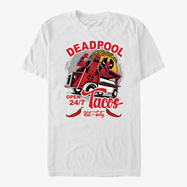 Queens Marvel Deadpool - Taco Deadpool Unisex T-Shirt White