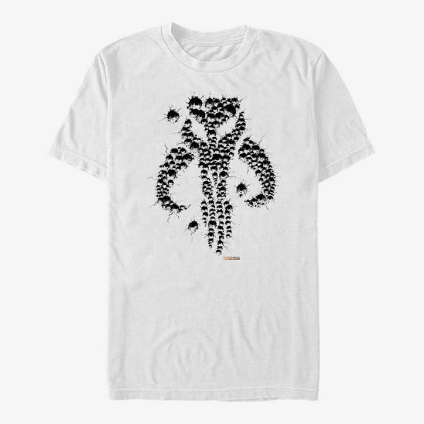 Queens Star Wars: The Mandalorian - Bullet Holes Unisex T-Shirt White