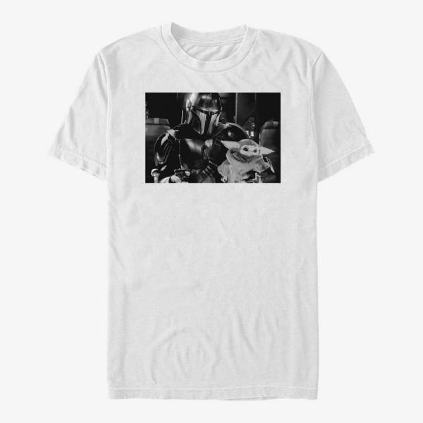 Queens Star Wars: The Mandalorian - Fatherhood V2 Unisex T-Shirt White