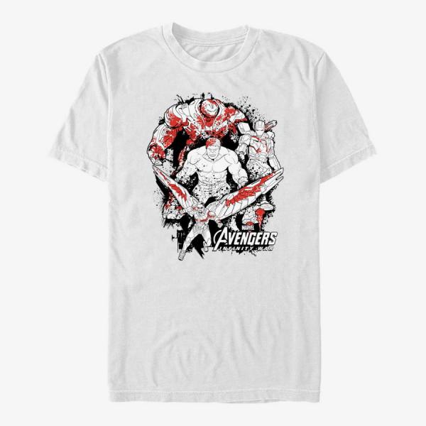 Queens Marvel Avengers: Infinity War - Heavy Hitters Unisex T-Shirt White
