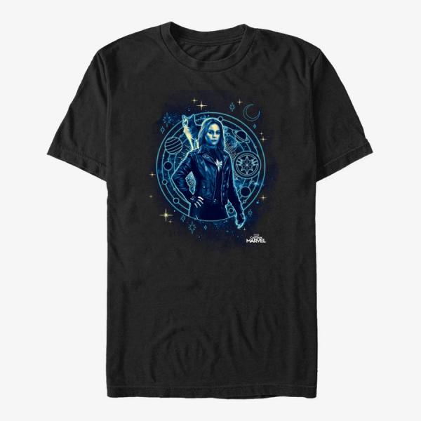 Tričko Merch Captain Marvel: Movie - Celestial Being Unisex T-Shirt Black XXXL