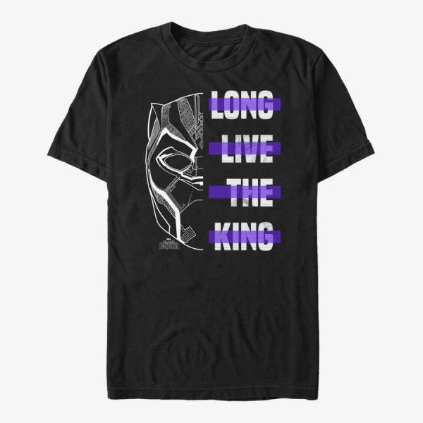 Queens Marvel Black Panther: Movie - King Unisex T-Shirt Black