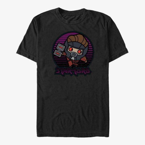 Tričko Merch Marvel GOTG 2 - Lord of the Stars Unisex T-Shirt Black S