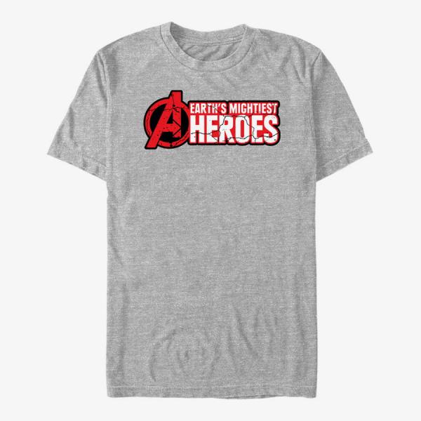 Queens Marvel Avengers - Avenger Cracks Unisex T-Shirt Heather Grey