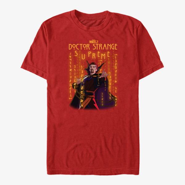 Queens Marvel What If...? - Strange Glyphs Unisex T-Shirt Red